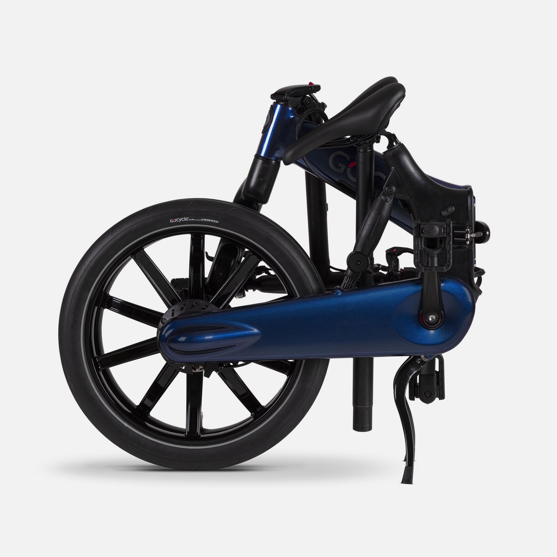 a fold up bicycle Gocycle G4 Blue 