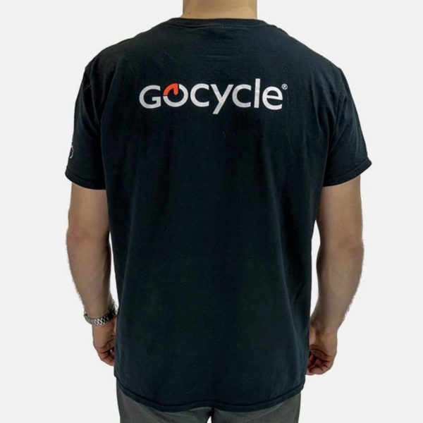 Gocycle black t shirt back view