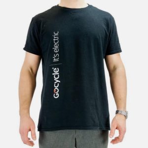 Gocycle black t shirt front view