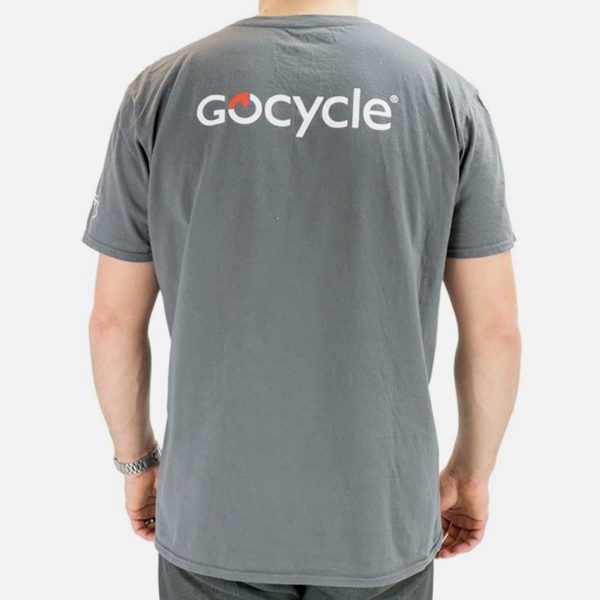 Gocycle grey t shirt back view
