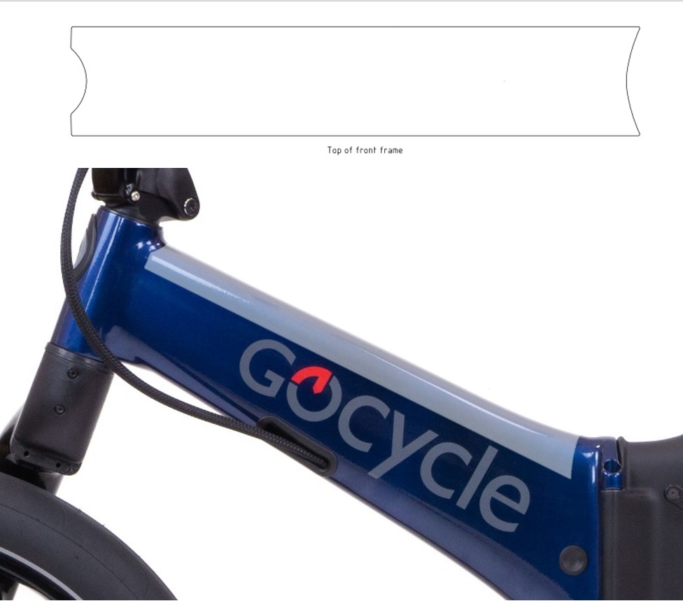 Gocycle frame protection pack, top of the front frame
