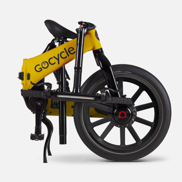 Gocycle G4i+ Yellow folded