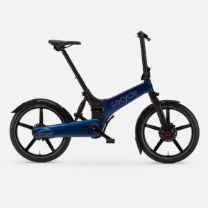 Gocycle G4 blue side view